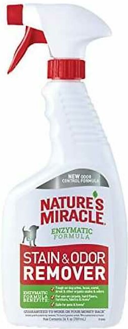 Nature's Mircale Stain & Odor Remover Spray for Dogs - 24 Oz