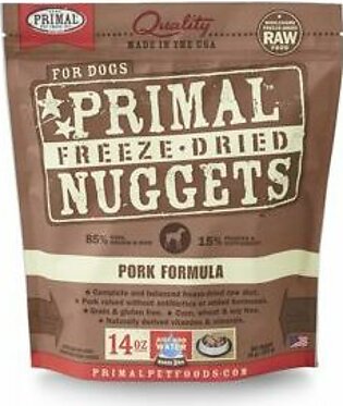 Primal Freeze-Dried Dog Food Nuggets Pork - 14 Oz