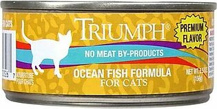 Triumph Natural Oceanfish Canned Cat Food - 5.5 oz - Case of 24