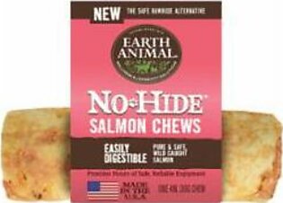 Earth Animal Dog Chews NO HIDE Salmon - 4 Inches - 24 Count