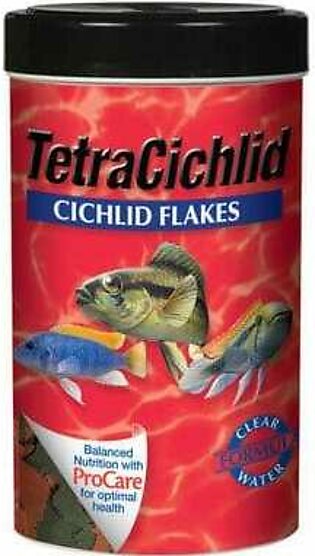 Tetra and Cichlid Flakes Fish Food - 5.65 Oz
