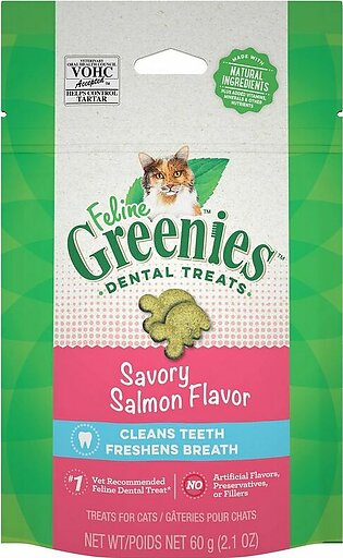 Greenies Feline Salmon Dental Cat Treats - 2.1 oz