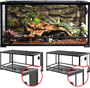 Zoo Med Laboratories Low Body Scorpion Flat Terrarium Tank with Aliminum Screen Cover - 50 Gallons