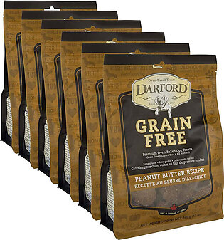 Darford Grain Free Peanut Butter Recipe Dog Biscuit Treats - 12 oz - Case of 6