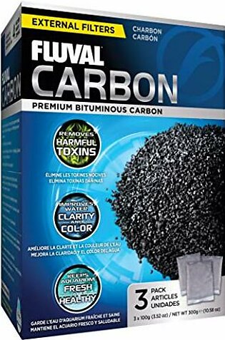 Fluval Carbon Filter Insert - 100 g - 3 pk