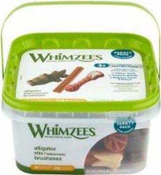 Whimzees Variety Pack Dental Dog Chews - Medium - 28 Count Pail