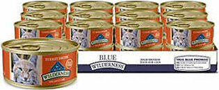 Blue Buffalo Wilderness Chicken and Turkey Canned Cat Food - 5.5 Oz - Case of 24