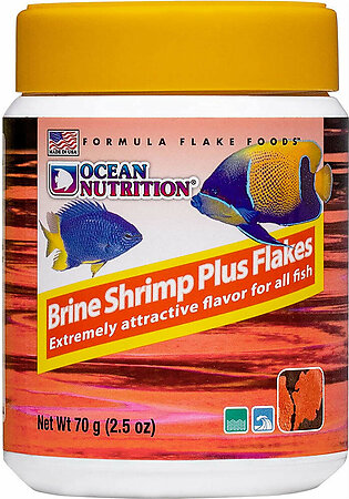 Ocean Nutrition Brine Shrimp Plus Flakes - 2.5 oz
