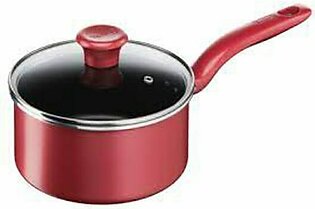 TEFAL SAUCE-PAN BLACK-COATING 18CM SO CHEF RED-DOT WITH-INDUCTION INCLUDE-COVER – G1352395