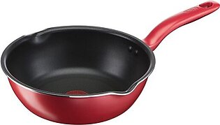 TEFAL WOK-PAN BLACK-COATING 24CM SO CHEF RED-DOT WITH-INDUCTION – G1358496