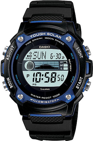 Casio Sport Digital Solar Watch, Digital, Tide/Moon, Black