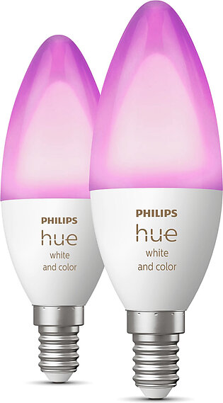 Philips Hue White and colour ambience Candle – E14 smart bulb – (2-pack)