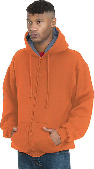 BA940 Bayside Adult Super Heavy Thermal-Lined Full-Zip Hooded Sweatshirt