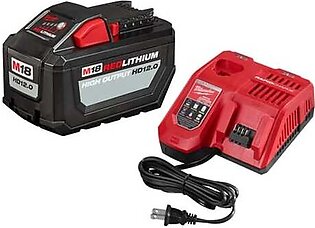 Milwaukee M18 Red Lithium 12.0Ah High Output Battery Pack w/ Charger 48-59-1200