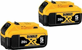 DeWalt 20V MAX XR 5.0Ah Batteries (2 Pack) DCB205-2