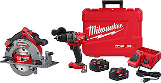 Milwaukee M18 FUEL 1/2" Hammer Drill/Driver Kit & M18 FUEL 7-1/4" Circular Saw - Tool Only 2732-20 & 2904-22
