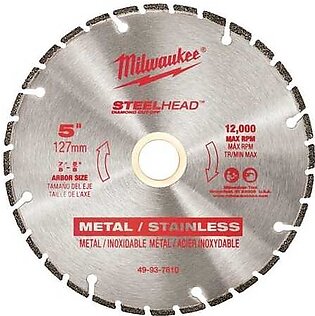 Milwaukee 5" STEELHEAD Diamond Cut-Off Blade 49-93-7810
