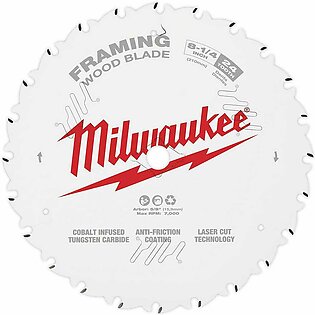 Milwaukee 8-1/4" 24-Tooth Circular Wood Cutting Saw Blade 48-40-0820