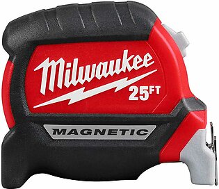 Milwaukee 25ft Electrician's Compact Wide Blade Magnetic Tape Measure 48-22-0327