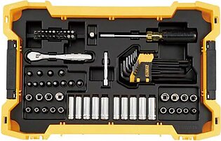 DeWalt 1/4 in and 3/8 in Mechanic Tool Set With ToughSystem 2.0 Tray and Lid (131 pc) DWMT45402