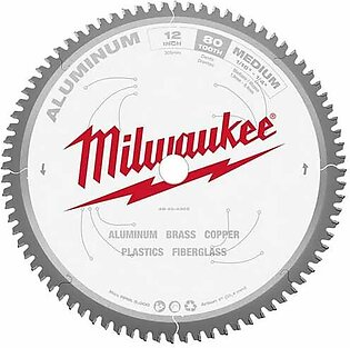 Milwaukee 12" 80 Tooth 1" Arbor Circular Saw Aluminum Cutting Blade 48-40-4365