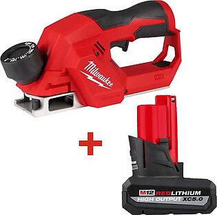 Milwaukee M12 Brushless 2" Planer & 5.0 High Output Battery (Charger Not Included) BUNDLE