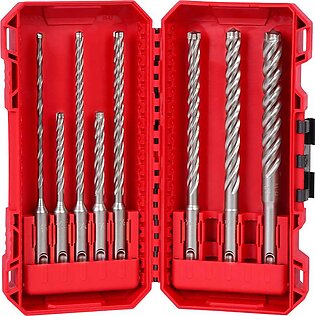 Milwaukee 8pc. SDS Plus MX4 4-Cutter Drill Bit Kit for PACKOUT 48-20-7663