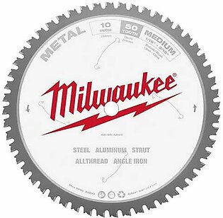 Milwaukee 10" 50 Tooth 5/8" Arbor Circular Saw Metal Cutting Blade 48-40-4260