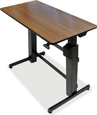 Ergotron WorkFit-D, Sit-Stand Desk (Walnut Surface) 24-271-927
