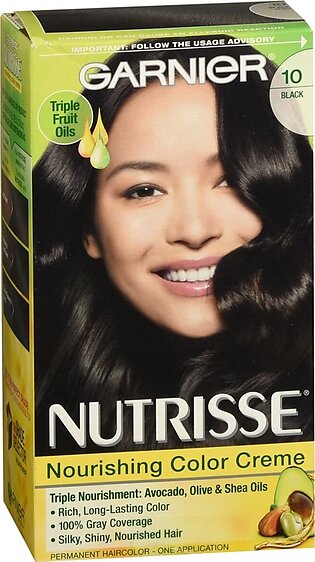 Garnier Nutrisse Nourishing Color Creme Haircolor Black 10 – 1 EA