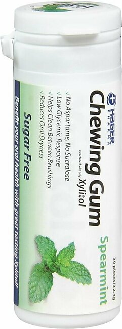 Hager Pharma Xylitol Sugar Free Chewing Gum Spearmint – 30 EA