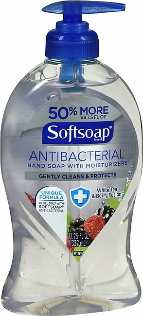 Softsoap Antibacterial Hand Soap With Moisturizers White Tea & Berry Fusion – 11.25 OZ