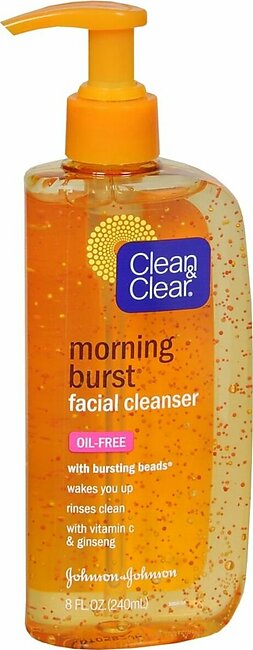 CLEAN & CLEAR Morning Burst Facial Cleanser Oil-Free – 8 OZ