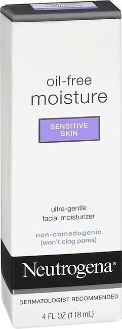 Neutrogena Oil-Free Moisture Facial Moisturizer Sensitive Skin – 4 OZ