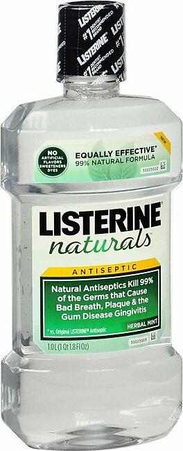 Listerine Naturals Antiseptic Mouthwash Herbal Mint – 1000 ML
