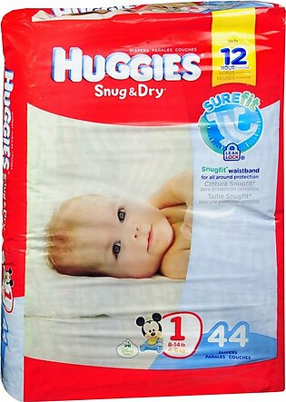 Huggies Snug & Dry Diapers Size 1 – 44 EA