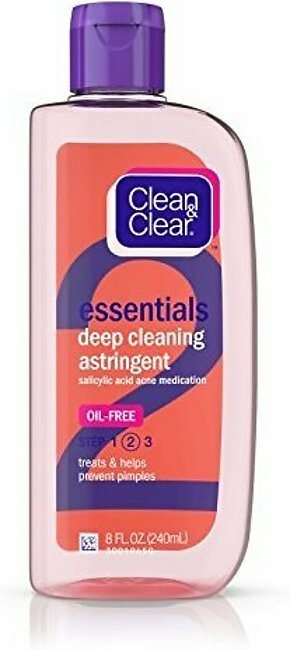 CLEAN & CLEAR Essentials Deep Cleaning Astringent 8 OZ