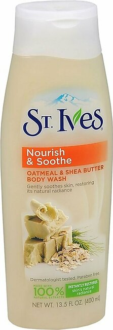 St. Ives Nourish & Soothe Oatmeal & Shea Butter Body Wash – 13.5 OZ