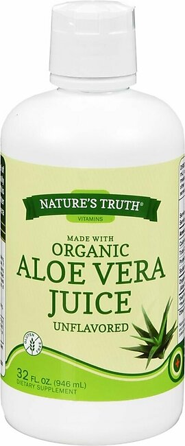 Nature’s Truth Organic Aloe Vera Juice Unflavored – 32 OZ