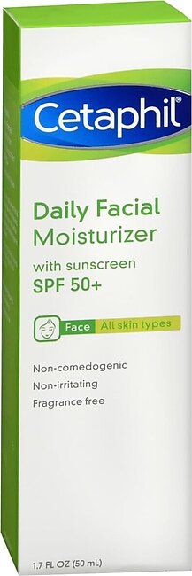 Cetaphil Daily Facial Moisturizer with Sunscreen SPF 50+ – 1.7 OZ
