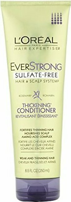 L’Oreal Paris EverStrong Sulfate Free Thickening Conditioner, Rosemary 8.5 Fluid Ounce