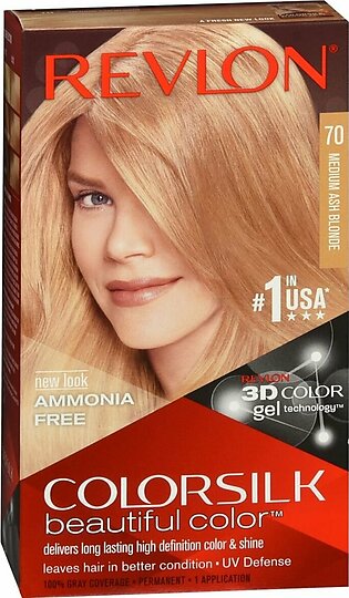 Revlon ColorSilk Hair Color Medium Ash Blonde 70 – 1 EA