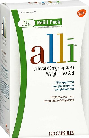 alli Weight Loss Aid Refill Pack Capsules – 120 CP