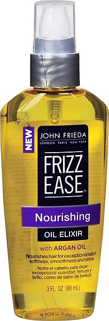 John Frieda Frizz-Ease Nourishing Oil Elixir with Argan Oil – 3 OZ
