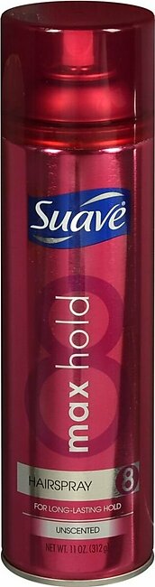 Suave Hairspray Max Hold Unscented – 11 OZ