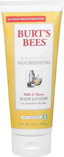 Burt’s Bees Naturally Nourishing Body Lotion Milk & Honey – 6 OZ