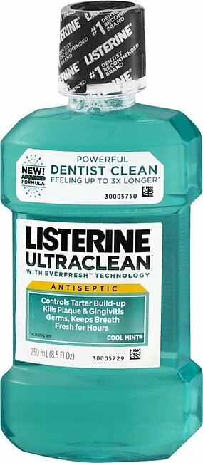 Listerine Ultraclean Antiseptic Mouthwash Cool Mint – 250 ML