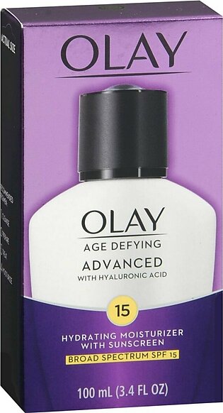 Olay Age Defying Advanced  Hydrating Moisturizer With Sunscreen SPF15 – 3.4 OZ