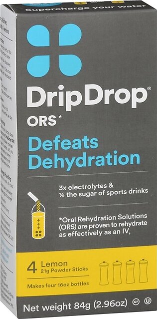 Drip Drop ORS Hydration Powder Lemon Flavor – 84 GM
