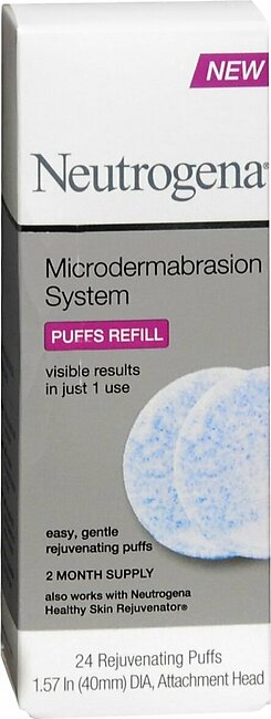 Neutrogena Microdermabrasion System Puffs Refill – 24 EA